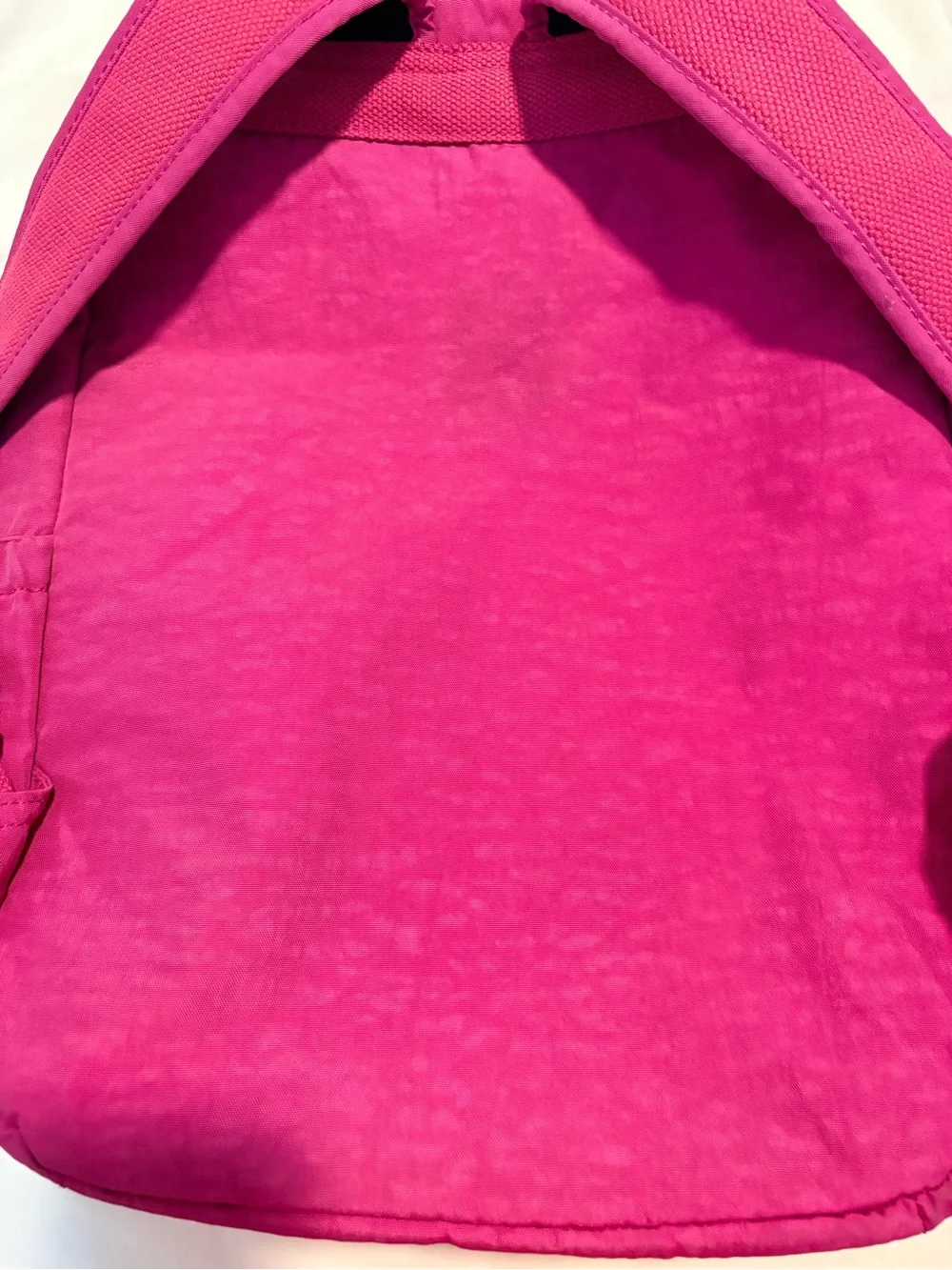Kipling Hot Pink Nylon Backpack with Front Pocket